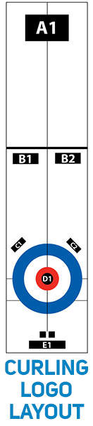 Curling logo layout